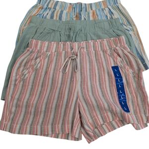 Briggs Linen Spring Short Bundle Lot Of 3